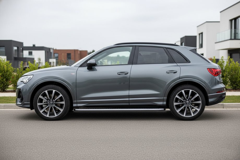 Audi Q3 2019–2025 Estribos Laterales Tayga Grey (2 uds., Aluminio) Image