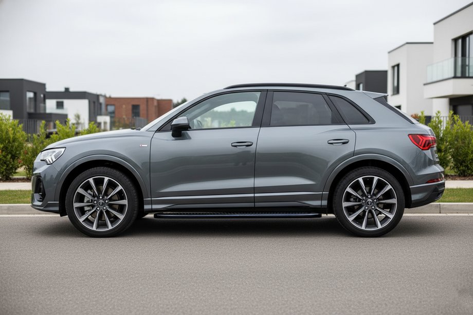 Audi Q3 2019–2025 Estribos Laterales Tayga Black (2 uds., Aluminio) Image