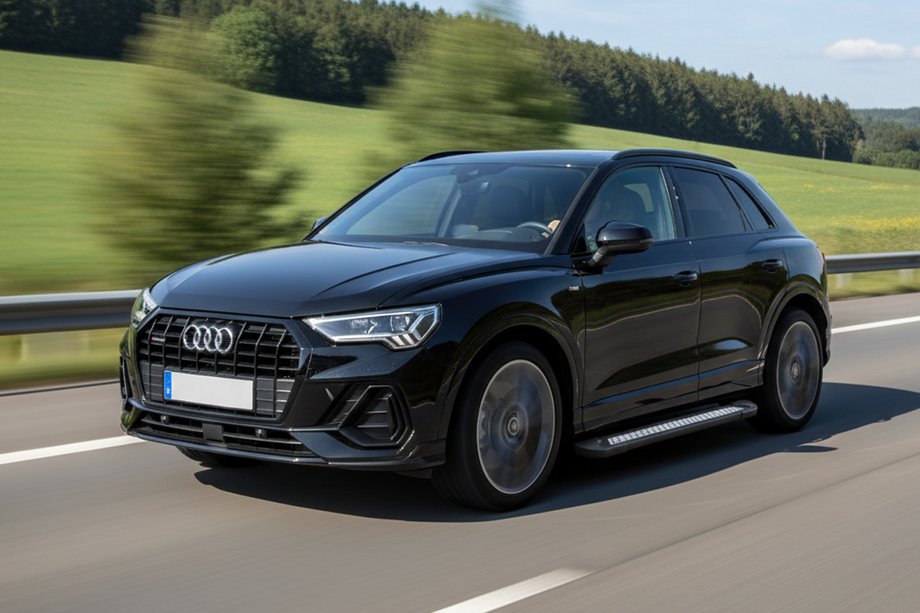 Audi Q3 2019–2025 Estribos Laterales Vision New Black (2 uds., Aluminio) Image