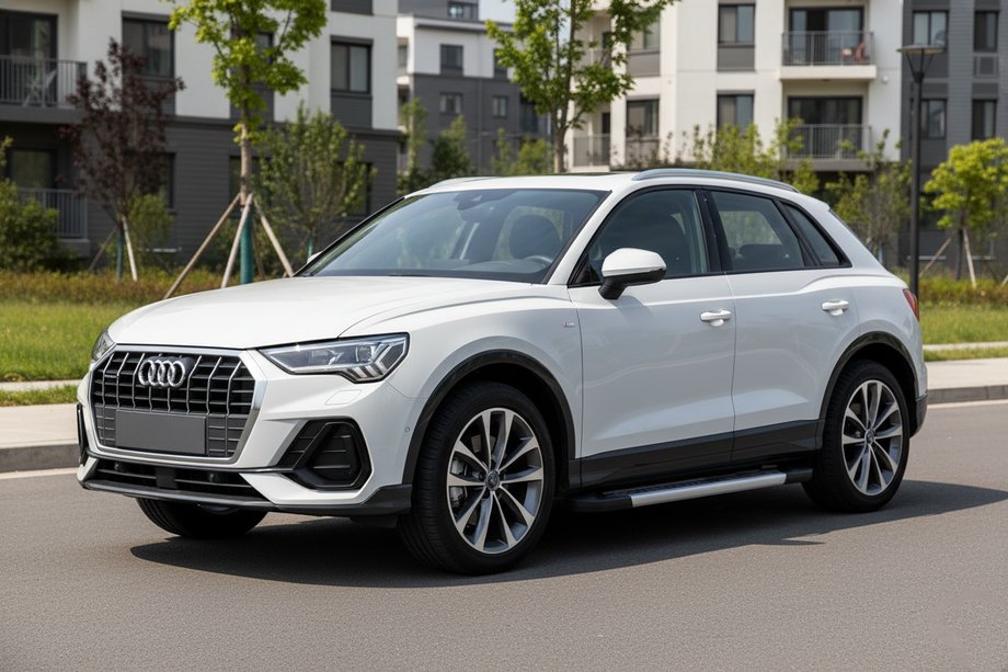 Audi Q3 2019–2025 Estribos Laterales Vision New Grey (2 uds., Aluminio) Image