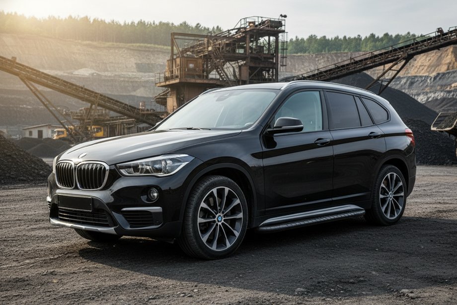 BMW X1 F48 2015-2022 Estribos Laterales Bosphore Black (2 uds., Aluminio) Image