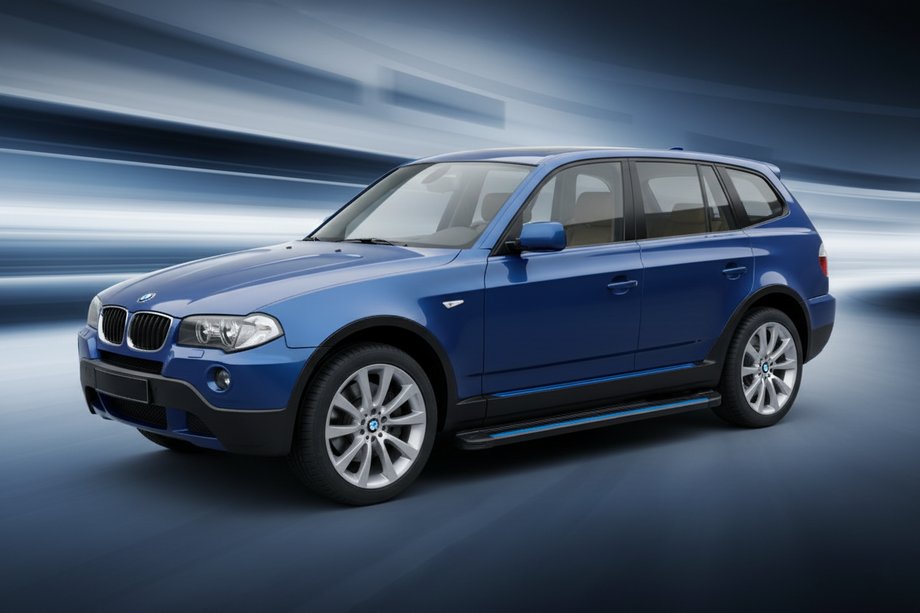 BMW X3 E83 2003-2010 Estribos Laterales Maya Blue (2 uds., Aluminio) Image