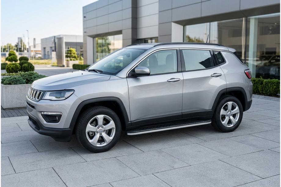 Jeep Compass 2016- Estribos Laterales Bosphore Grey (2 uds., Aluminio) Image