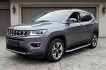 Jeep Compass 2016- Estribos Laterales Tayga Grey (2 uds., Aluminio) foto 1