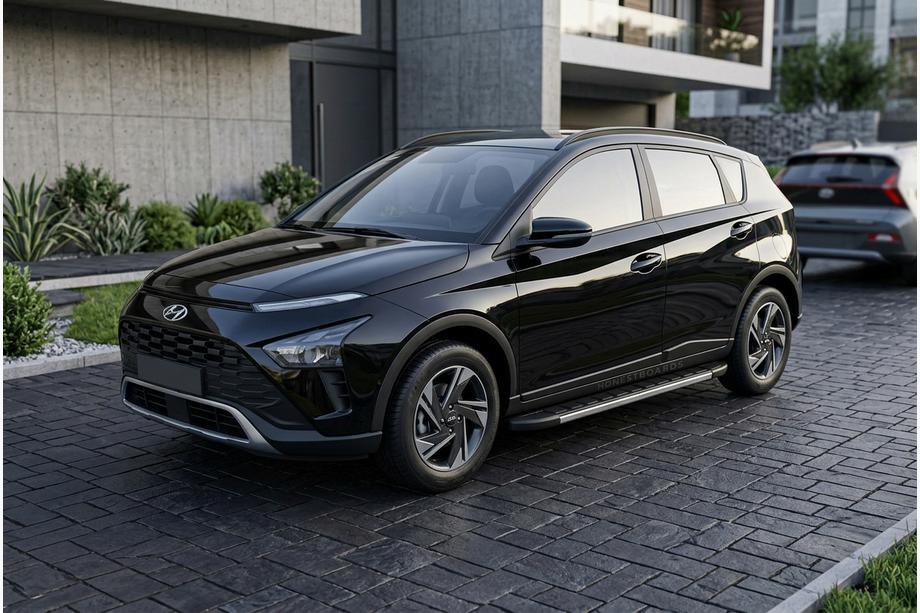 Hyundai Bayon 2021- Estribos Laterales Bosphore Duru (2 uds, Aluminio) Image