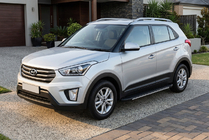 Hyundai Creta 2014-2020 Estribos Laterales Bosphore Grey (2 uds., Aluminio) foto 1