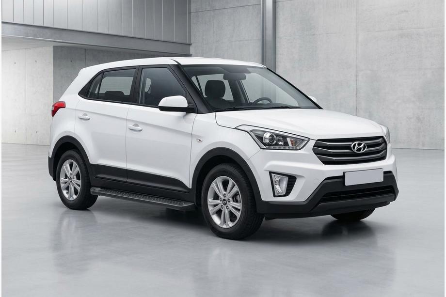 Hyundai Creta 2014-2020 Estribos Laterales Allmond Black (2 uds., Aluminio) Image