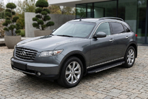 Infiniti FX 2003-2008 Estribos Laterales Bosphore Grey (2 uds., Aluminio) foto 1