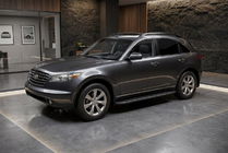 Infiniti FX 2003-2008 Estribos Laterales Bosphore Black (2 uds., Aluminio) foto 1