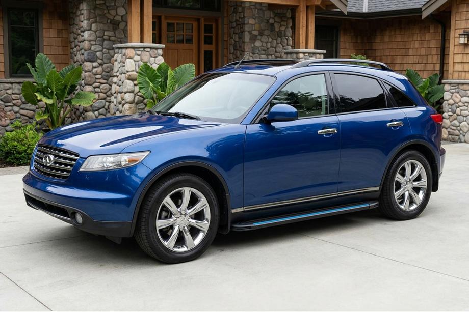 Infiniti FX 2003-2008 Estribos Laterales Maya Blue (2 uds., Aluminio) Image