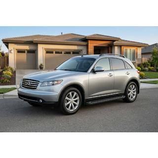 Estribos Laterales Allmond Black (2 uds., Aluminio) Infiniti FX 2003-2008 foto 1