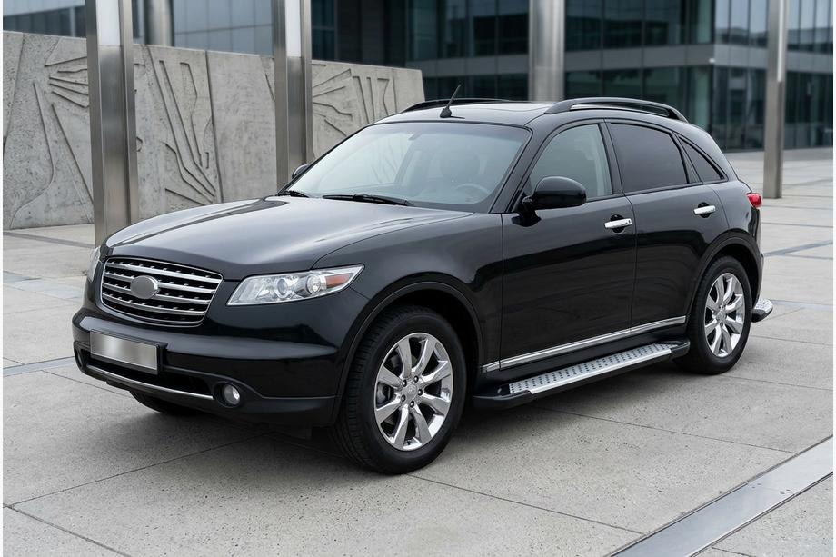 Infiniti FX 2003-2008 Estribos laterales Allmond Grey (2 uds., aluminio) Image