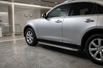 Infiniti FX 2003-2008 Estribos Laterales BlackLine (2 uds., Aluminio) foto 1