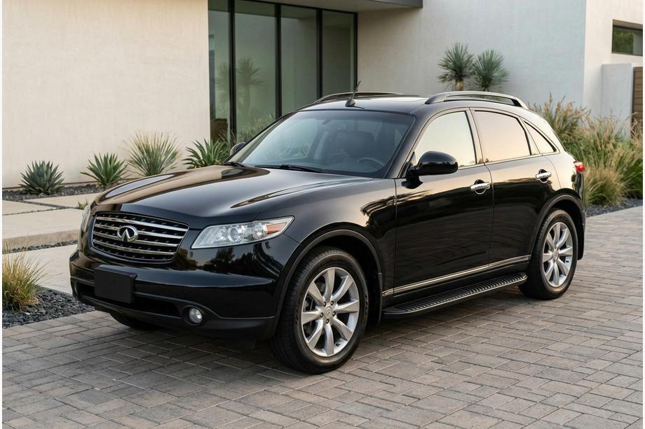 Infiniti FX 2003-2008 Estribos Laterales Tayga Black (2 uds., Aluminio) Image