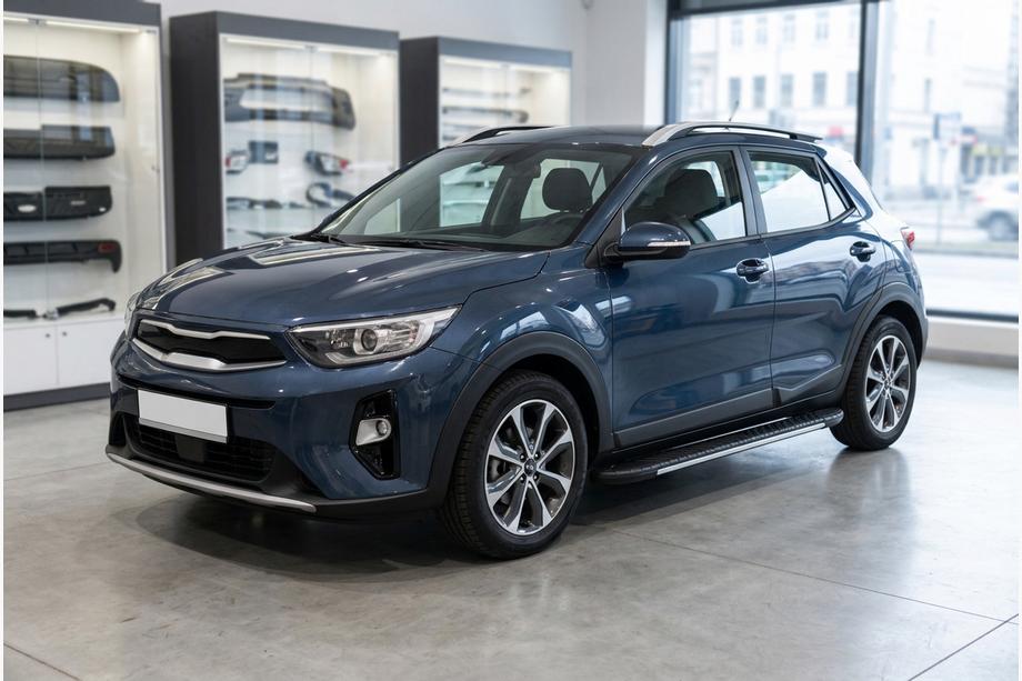 Kia Stonic 2017- Estribos laterales Bosphorus Grey (2 uds., aluminio) Image