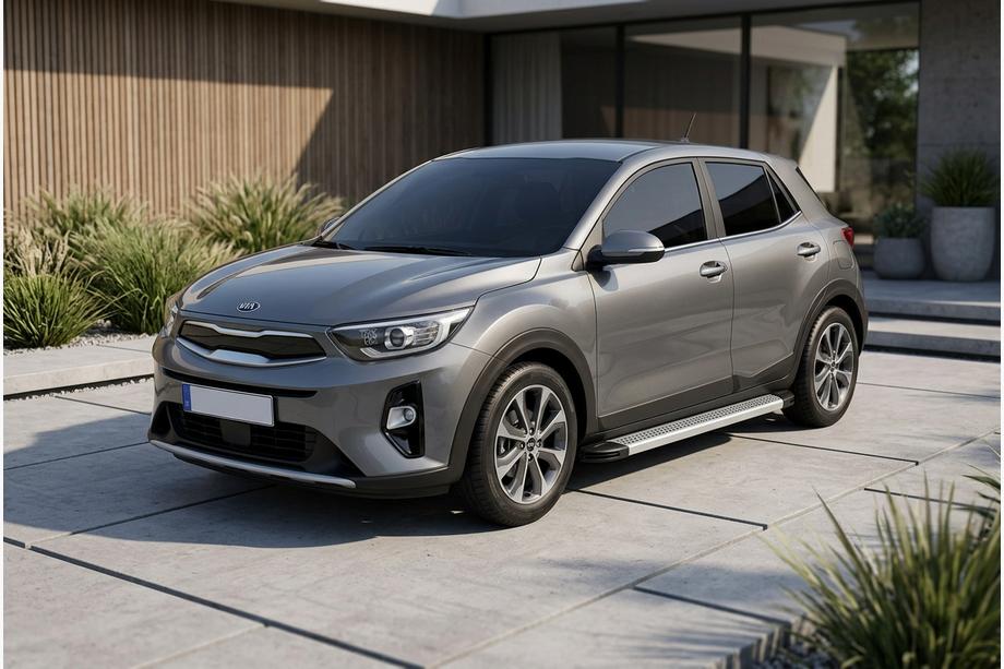 Kia Stonic 2017- Estribos Laterales Maya V2 (2 uds., Aluminio) Image