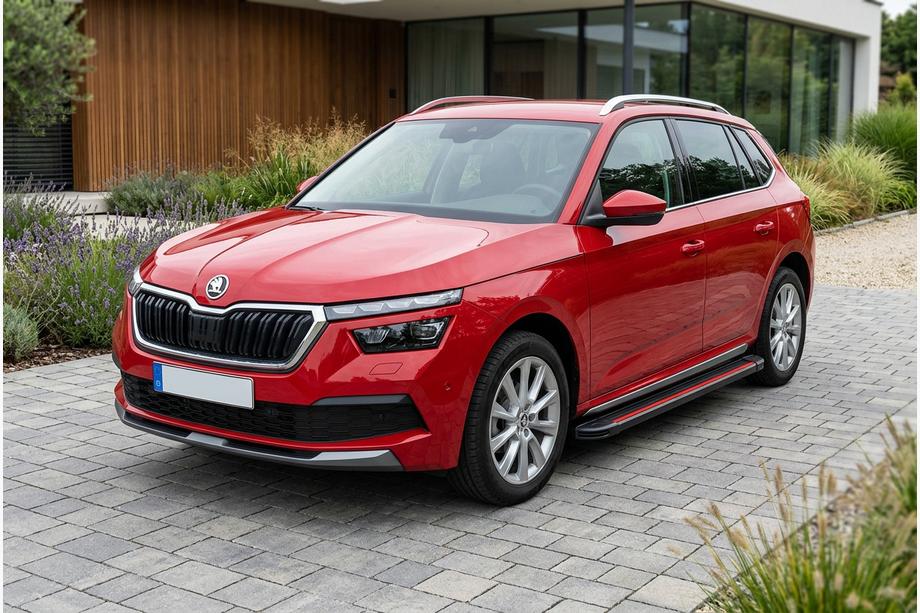 Skoda Kamiq 2019- Estribos Laterales Maya Red (2 uds., Aluminio) Image