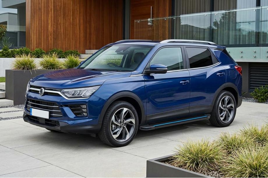 SsangYong Korando 2019- Estribos Laterales Maya Blue (2 uds., Aluminio) Image