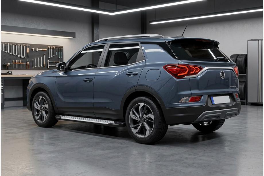 SsangYong Korando 2019- Estribos laterales Allmond Grey (2 uds., aluminio) Image