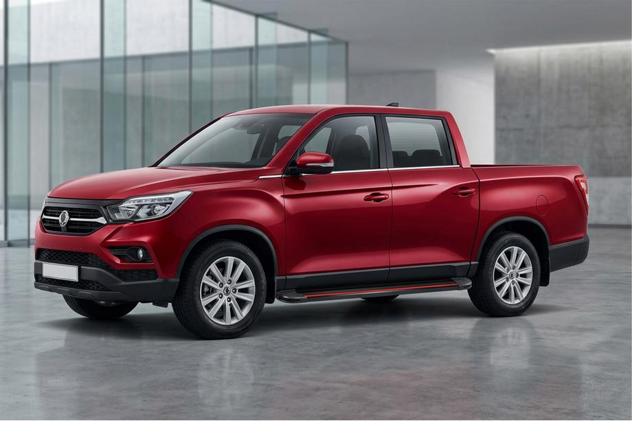 SsangYong Musso II 2018– Estribos Laterales Maya Red (2 uds., Aluminio) Image