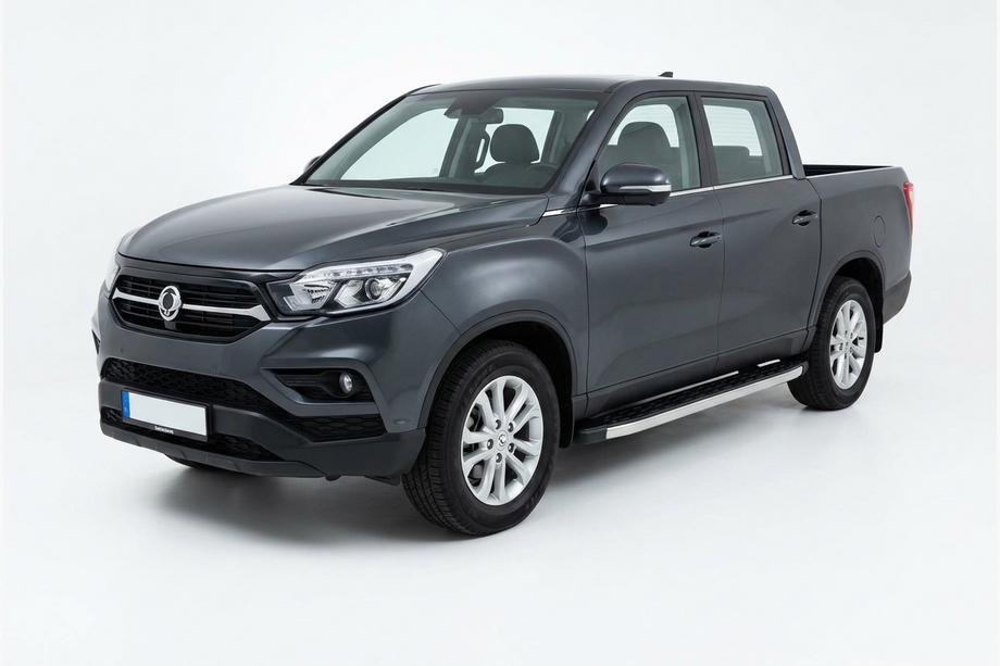 SsangYong Musso II 2018– Estribos Laterales BlackLine (2 uds., Aluminio) Image