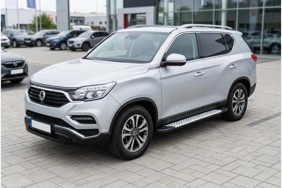 SsangYong Rexton II 2017- Estribos laterales Allmond Grey (2 uds., aluminio) Image