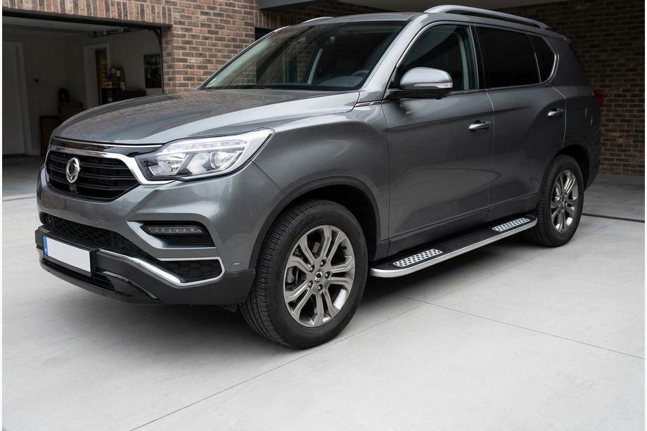 SsangYong Rexton II 2017- Estribos Laterales Tayga V2 (2 uds., Aluminio) Foto 1
