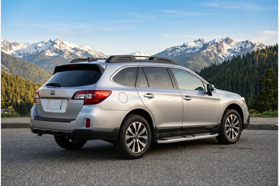 Subaru Outback 2014-2019 Estribos Laterales Mevsim Grey (2 uds., Aluminio) Image