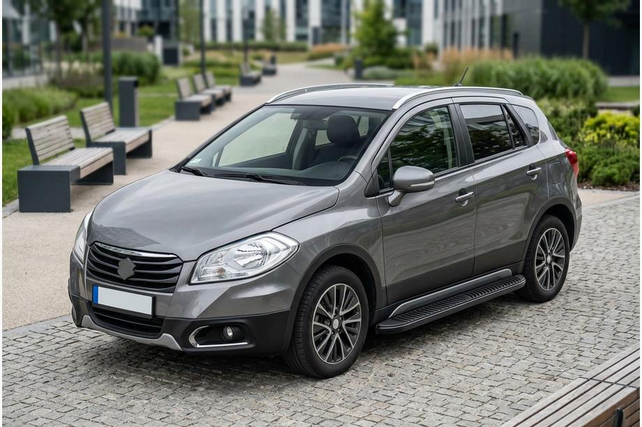 Suzuki SX4 S-Cross 2013-2016 Estribos Laterales Tayga Black (2 uds., Aluminio) Image