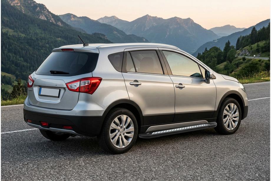 Suzuki SX4 S-Cross 2013-2016 Estribos Laterales Vision New Black (2 uds., Aluminio) Image