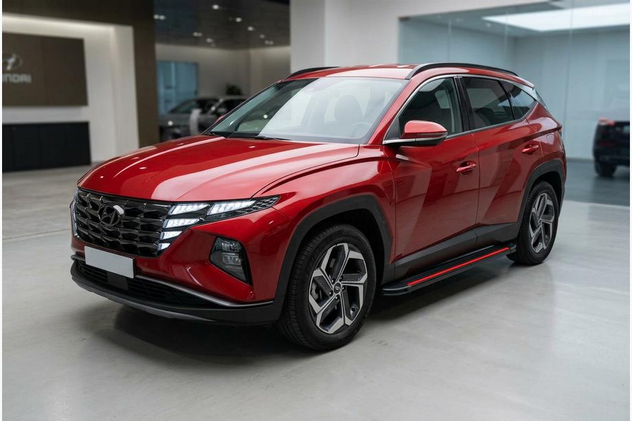 Hyundai Tucson NX4 2021- Estribos Laterales Maya Red (2 uds., Aluminio) Foto 1