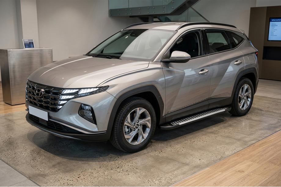 Hyundai Tucson NX4 2021- Estribos Laterales Line (2 uds., Aluminio) Image