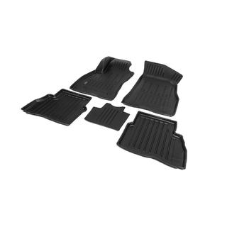 Alfombrillas de goma Stingray 3D (5 uds, poliuretano) Fiat Doblo II 2010-2022 foto 2