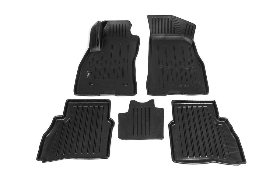 Fiat Doblo II 2010-2022 Alfombrillas de goma Stingray 3D (5 uds, poliuretano) Image