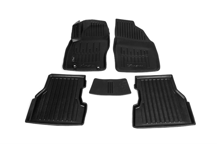 Ford Focus II 2005-2008 Alfombrillas de goma Stingray 3D (5 uds, poliuretano) Image