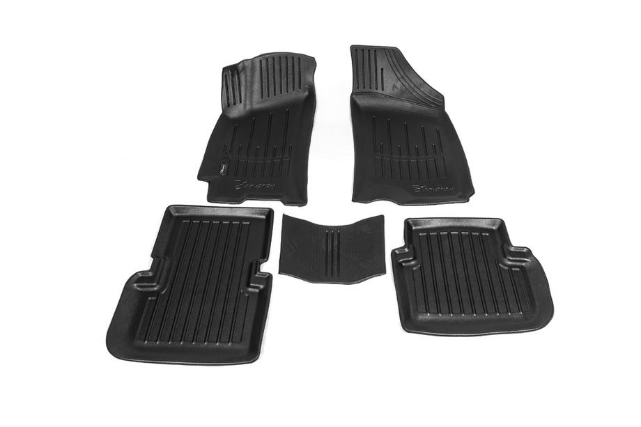 Chevrolet Lanos 1998–2017 Alfombrillas de goma Stingray 3D (5 uds, poliuretano) Image