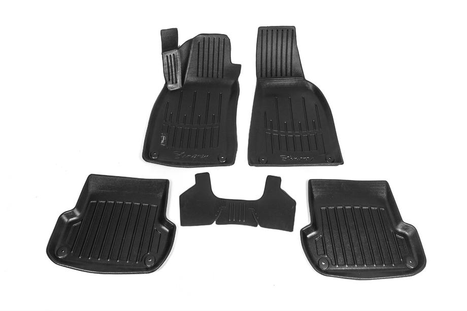 Audi A4 B7 2004-2008 Alfombrillas de goma Stingray 3D (5 uds, poliuretano) Image