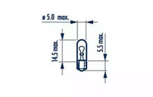 Bombilla Indicadora Narva 17040 W1,2W 24V W2X4,6d foto 2