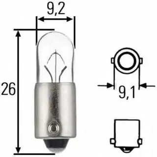Bombilla Indicadora Narva 17141 T4W 24V 4W BA9 foto 2