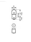 Bombilla de señal Narva 17311 R10W 12V 10W BA15s foto 2