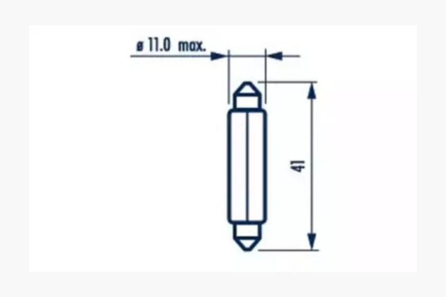 Bombilla Indicadora Narva 17314 C10W 12V 10W SV8,5 Foto 2