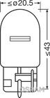 Bombilla de señal Osram 7505 W21W 12V 21W W3x16d (2 uds) foto 2