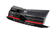 Volkswagen T6 2015-2024 Parrilla delantera con franja roja (para emblema) foto 2