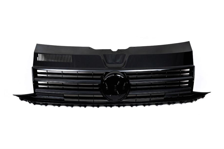 Volkswagen T6 2015-2024 Parrilla Delantera Negro Brillante (para Emblema) Foto 2