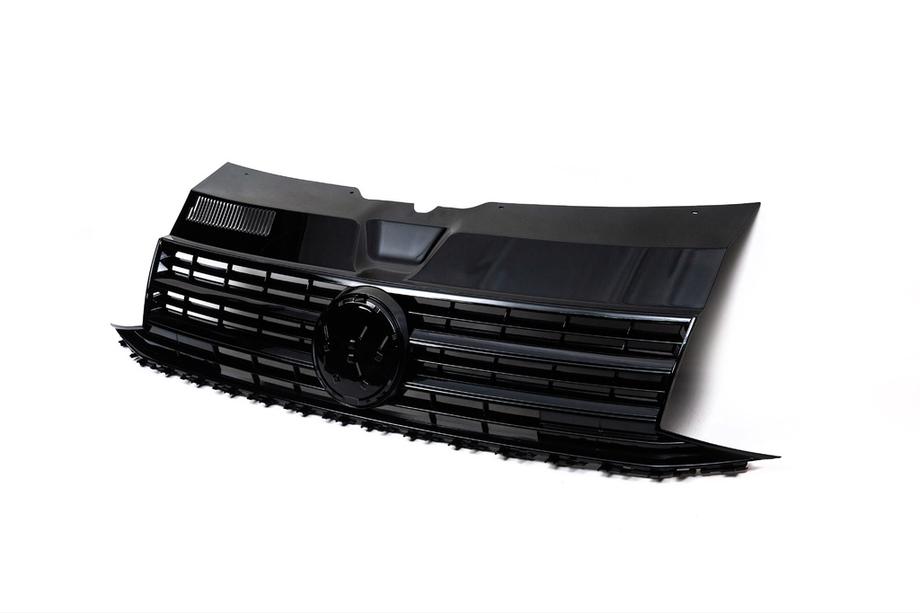 Volkswagen T6 2015-2024 Parrilla Delantera Negro Brillante (para Emblema) Foto 3