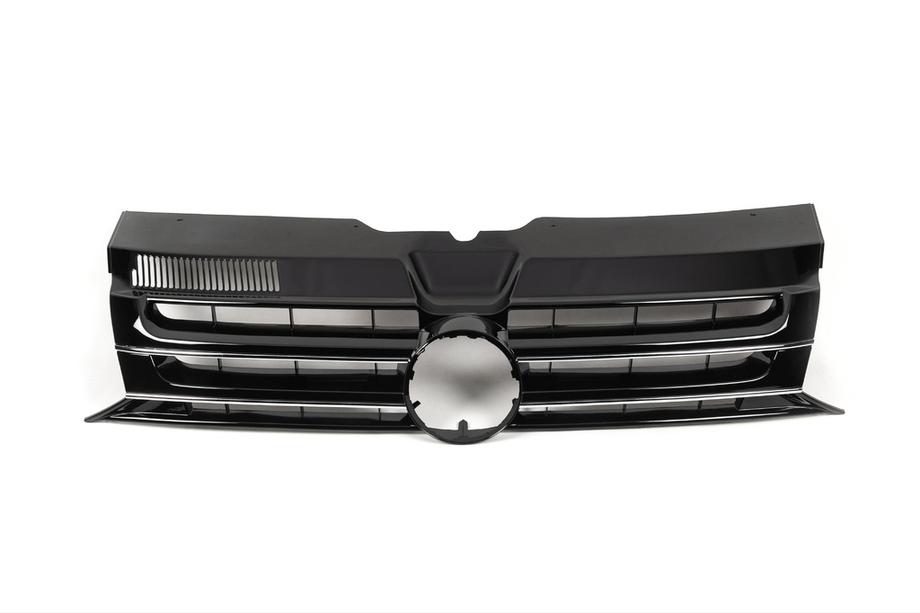 Volkswagen T5 2010-2015 Parrilla Delantera Negro Brillante (para Emblema) Image