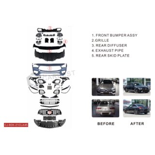 Kit de carrocería completo AMG CLA45 Mercedes CLA C118 2019- foto 2