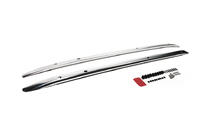 Toyota Land Cruiser 300 2021- Barras longitudinales de techo integradas cromadas (Aluminio) foto 3