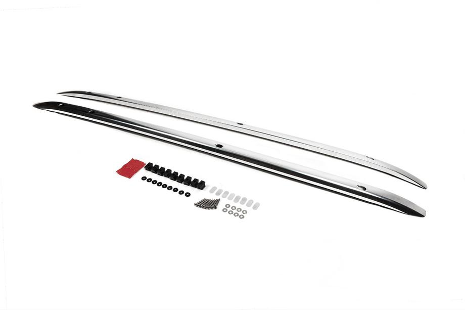 Toyota Land Cruiser 300 2021- Barras longitudinales de techo integradas cromadas (Aluminio) Image