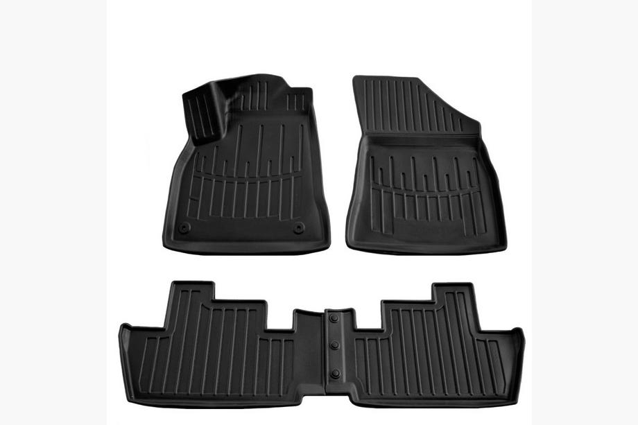 Peugeot 3008 2008-2016 Alfombrillas de goma Stingray 3D (4 uds, poliuretano) Image